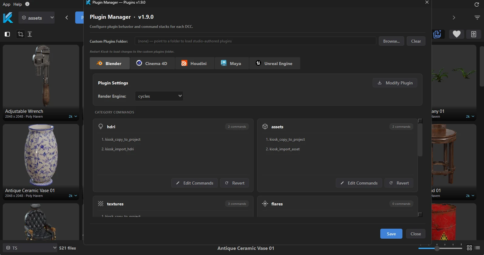 Kiosk Library — Plugin manager